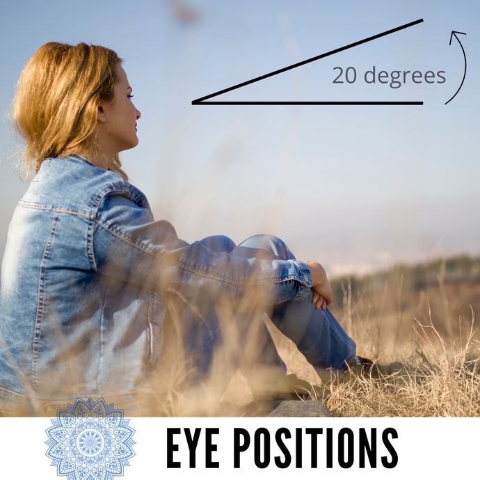 Use your eyes to reach a meditative state