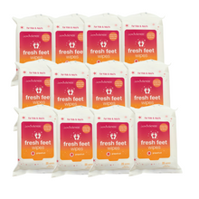 Load image into Gallery viewer, Fresh Feet Wipes - Grapefruit Antibacterial Wet Wipes - 25 Count Travel Pack - Case of 12