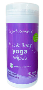Yoga Mat & Body Wipes - Lavender Tea Tree - 45ct Canister