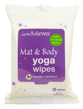 Load image into Gallery viewer, Yoga Wipes for Mat and Body – Natural Lavender and Tea Tree - 25ct packs