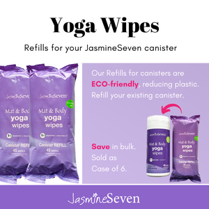Yoga Mat & Body Wipes - Lavender Tea Tree Canister - REFILLS