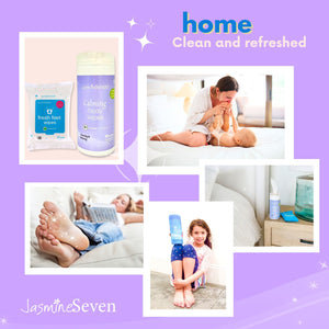 Fresh Feet Wipes - Peppermint 25ct (Case of 12)