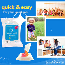 Load image into Gallery viewer, Fresh Feet Wipes - Peppermint 25ct (Case of 12)