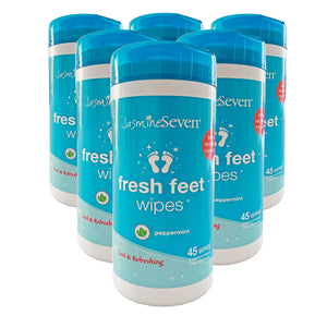 Fresh Feet Wipes - Peppermint 45ct Canister - Case of 6