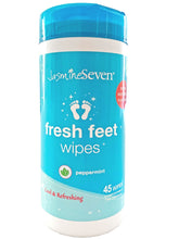 Load image into Gallery viewer, Fresh Feet Wipes - Peppermint 45ct Canister - Case of 6
