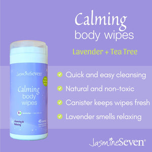 Calming Body Wipes – Natural Lavender and Tea Tree
