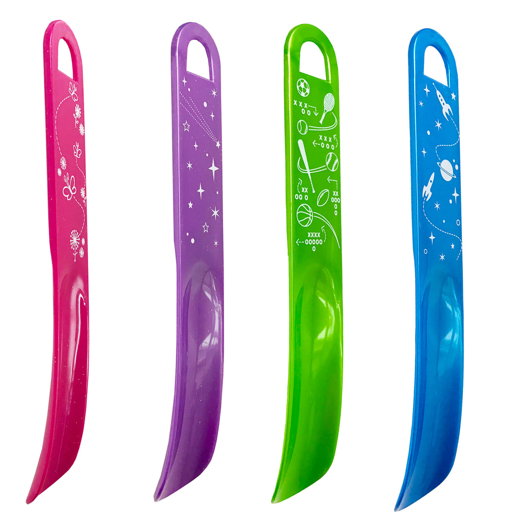 Shoe Horns for Kids: 4-pack